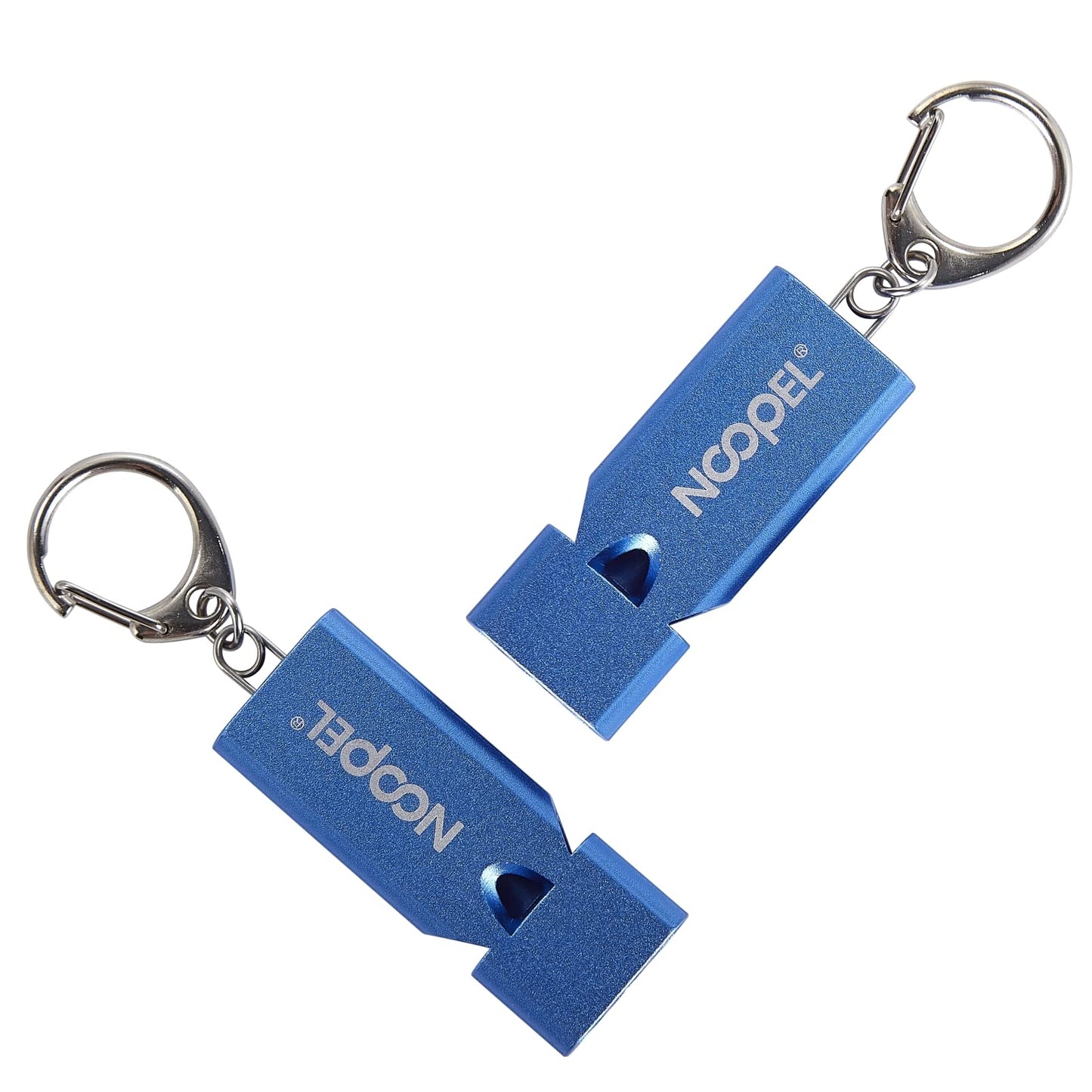 Whistle Emergency Noopel Three Tubes Survival Whistles 2 Pack with Lanyard for Hiking Camping Kayak Sports Outdoor Safety Kids Lifeguard Rescue Signaling (Blue)