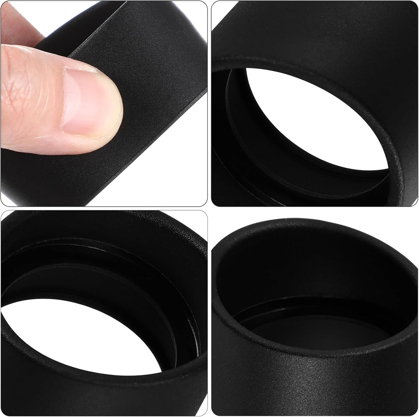 2pcs Homoyoyo Rubber Eyepiece for Microscope Inner for Laboratory and School Use Easy to Carry and Use