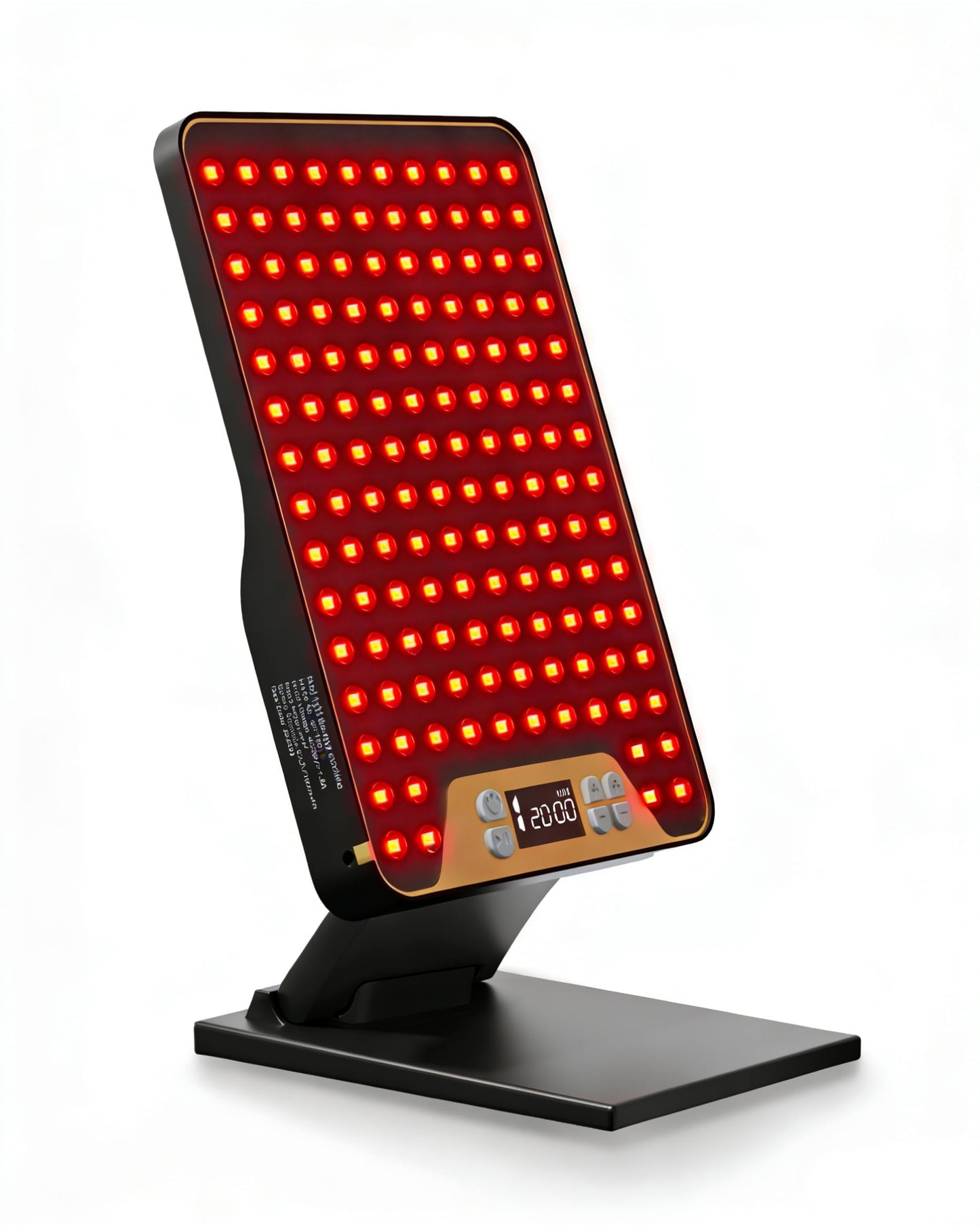 POOKIEGSSRedLight Therapy, Rechargeable InfraredRed Lamp with Triple Chip138LEDs, Adjustable Red Light 630/660 / 850nmDevice with Safety Glasses for Home Office Travel