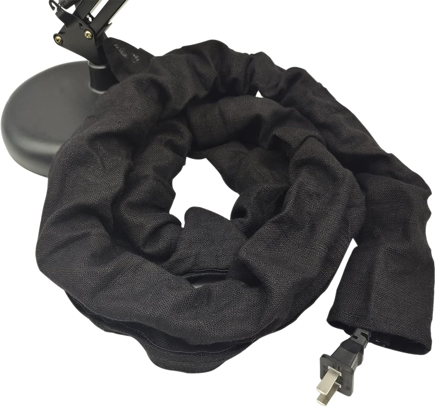 EIFHYT 2 Pack 6Feet Fabric Cord Cover & Chandelier Chain Cover Length for Chandelier Lighting Wires Natural Burlap Easy