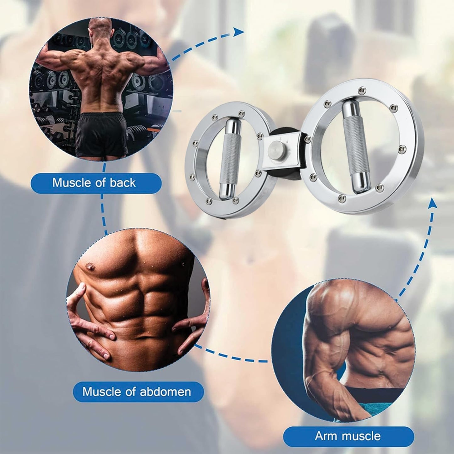 EILISON Rotating Burn Machine 12 LB, Rotating Arm Machine 360 Degree Rotating Grips, Multifunctional Spinning Burn Rotator Machine for Forearm Trainer, Boxing, Workouts