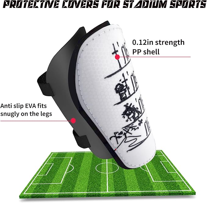 TOMIYO Soccer Shin Guards,Soccer Shin Guards Youth Boys 8-12,Light Weight Adjustable Straps Shin Pads Protection Equipment for Kids Youth，EVA Cushion Protection to Reduce Impact and Injury.