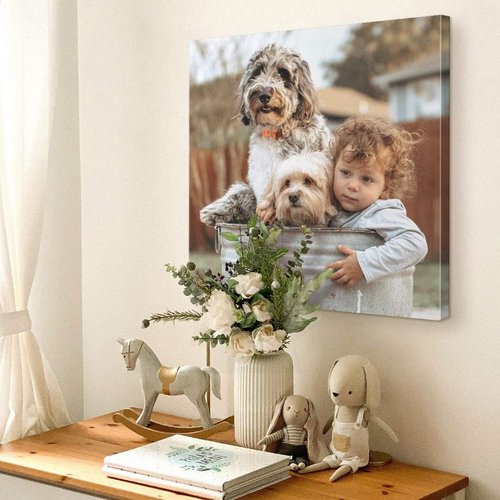 Canvas On Demand Custom Canvas Prints - Personalized Photo Wall Art for Family, Weddings & Pets | 10x8 Inch