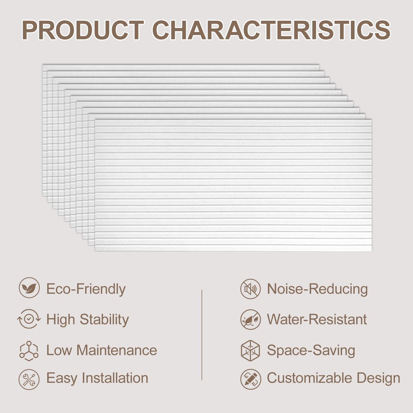 10 Packs Acoustic Panels,Large 47" X 24" X 0.38" Soundproof Wall Panels,Self-adhesive Sound Absorbing Dampening Panel,Sound Proof Panels for Walls Home Studio and Office(White)