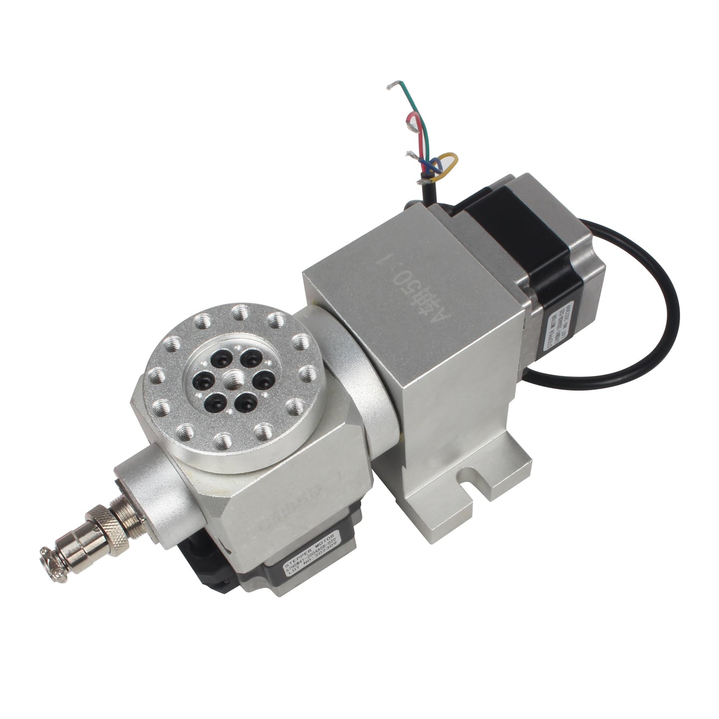 CNCTOPBAOS Rotation 5th Axis Rotary Table,CNC 4th Axis A Axis B C Axis Dividing Head,Waterproof Nema23 Stepper Motor,No Backlash Harmonic Reducer Gearbox 50:1 for CNC Router Engraving Milling Machine