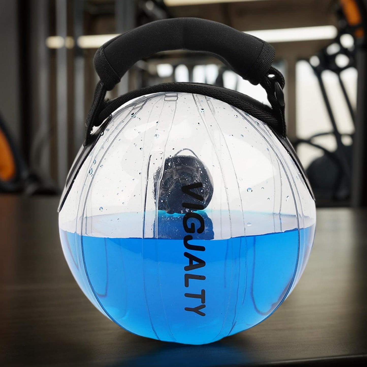 8" Aqua Ball Water Weight Bag - Adjustable Water Filled Fitness Bag, Sandbag Alternative for Home Gym, Core Balance Trainer, Portable Exercise Equipment for Arm Shoulder Full Body Workout (12Ibs)