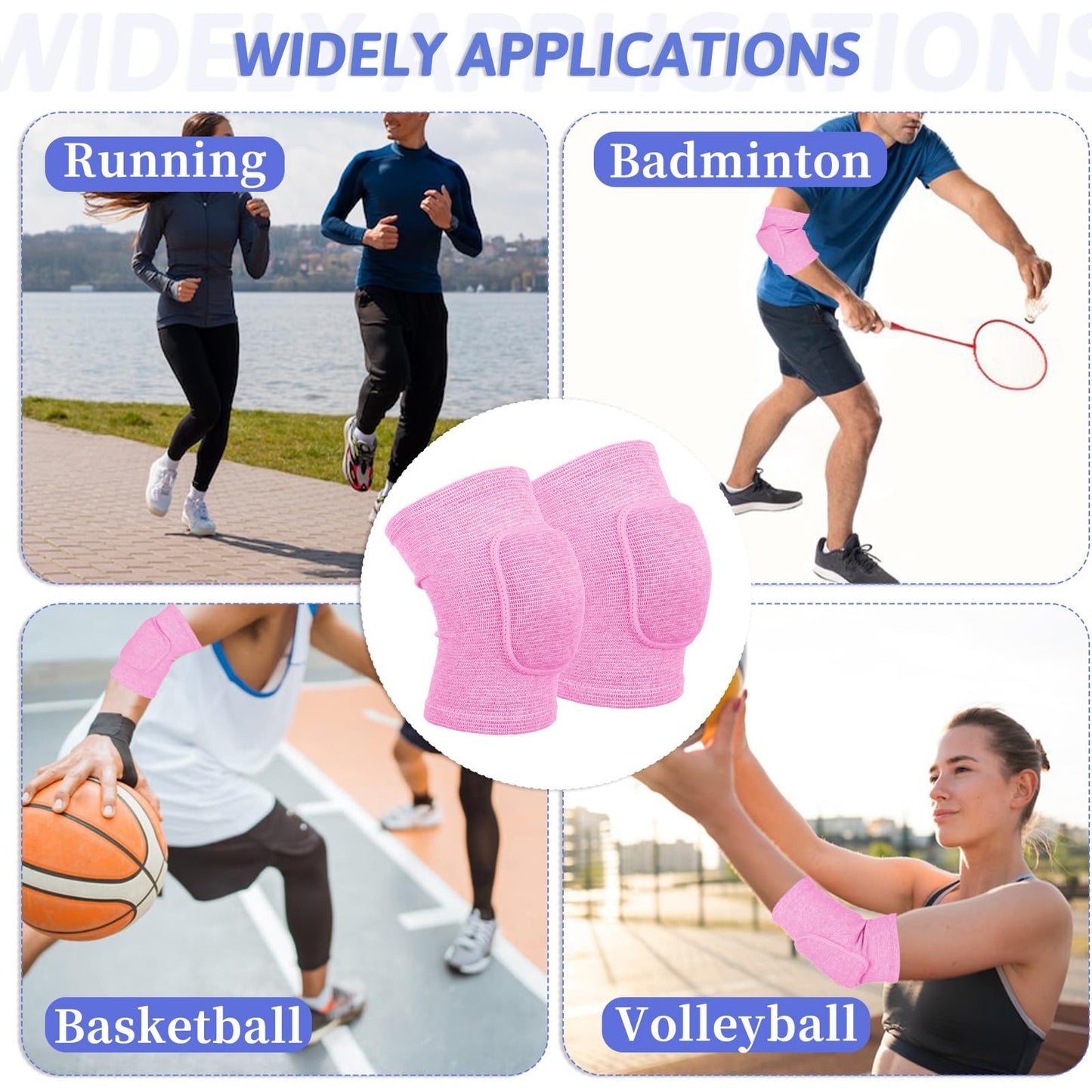 Aiyorse Compression Elbow Pads Arm Brace,Support Fitness Arm Protector Badminton Basketball Breathable Sleeve Wrap Soft Support Cushion for Men and Women(Pink)