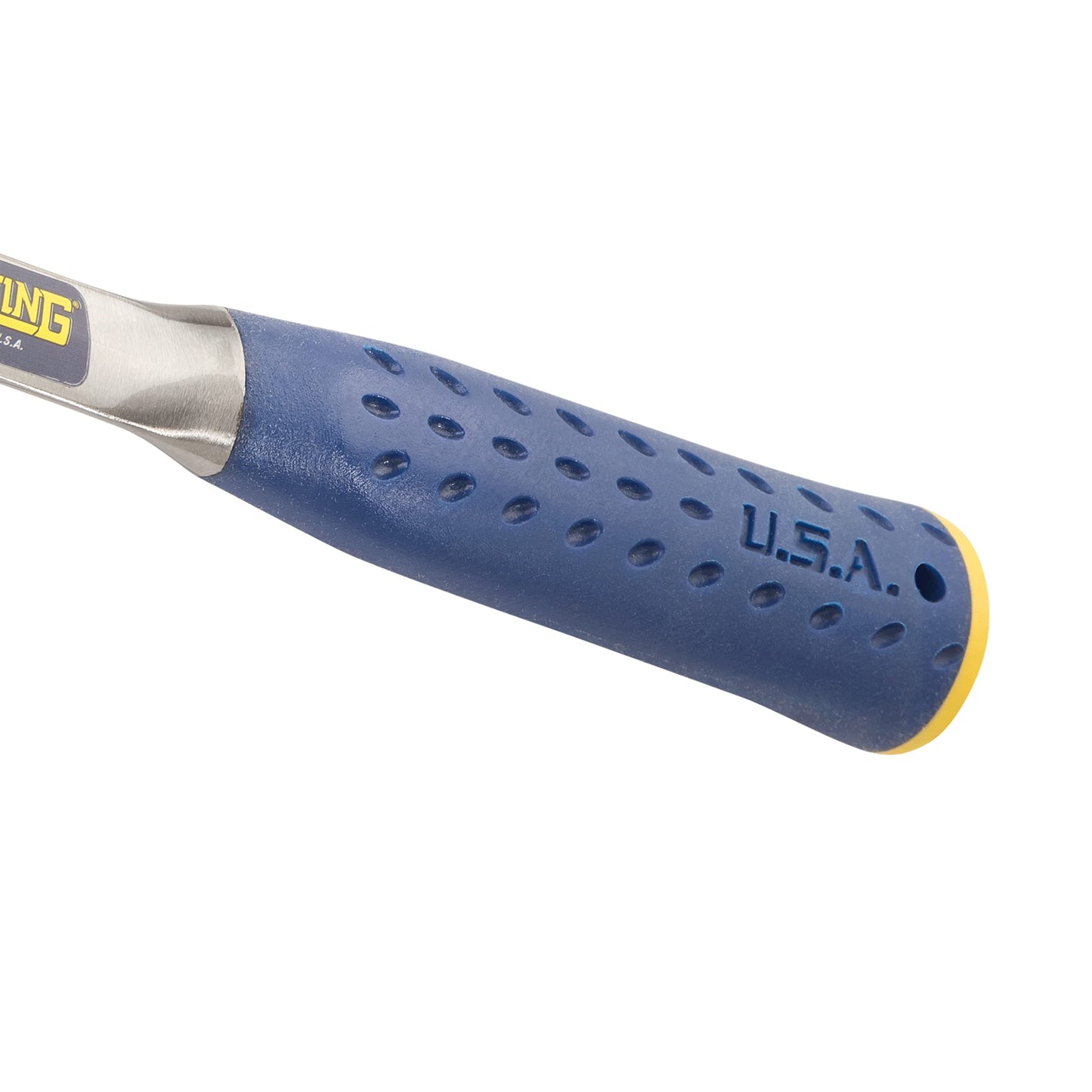 ESTWING Bricklayer's/Mason's Hammer - 16 oz USA Made Masonry Tool with Forged Steel Construction & Shock Reduction Grip - E3-16BLC