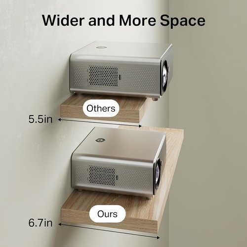 BAYKA Rustic Wood Floating Shelves - Wall Mounted Set of 3, 16 Inch, 22 lbs Capacity for Stylish Home Storage