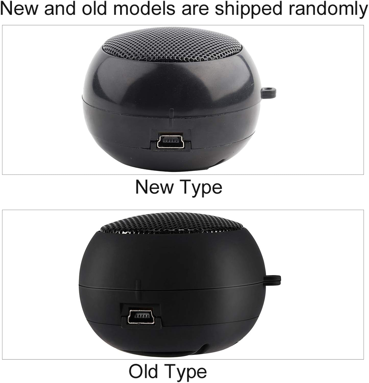 ciciglow 3.5mm MP3, MP4, MP5, 2.0 2.0 1.5in Travel Speaker, Mini Portable Audio Jack Speaker with USB Charging Cable