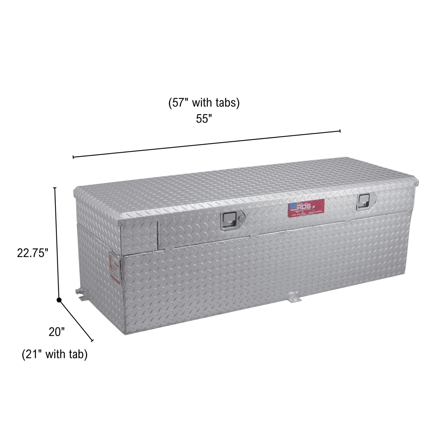 RDS MFG INC - 72744 Fuel Tank Toolbox Combo - 60-Gallon Capacity