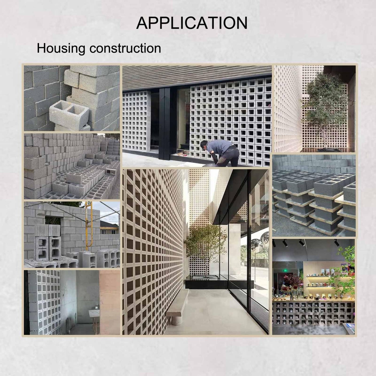 INTBUYING Concrete Hollow Brick Mold, Concrete Brick Making Tool, Manual Hollow Soil Block Forming Tool for DIY Constructing Garden Borders, Flower beds, Fence Walls and Landscaping Decorations