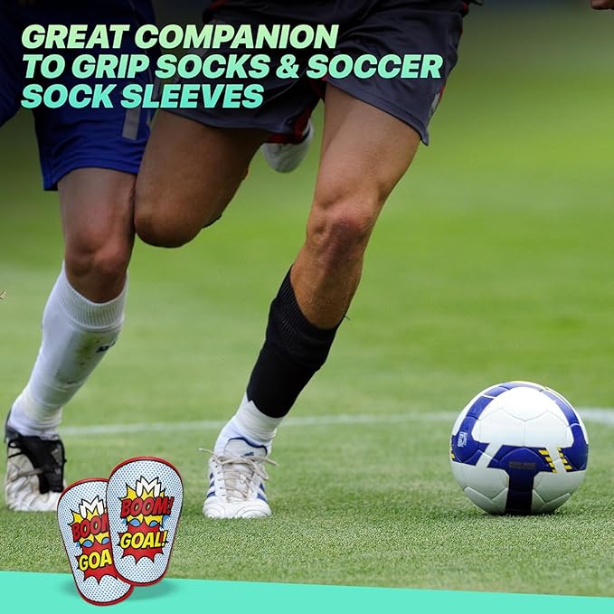 MiniGuards - Mini Shin Guards for Soccer Players - Tiny Shin Pads for Men, Women, Teens - Miniature Shin Guards 3.9 x 2.4 inch - Perfect for High Level Soccer Athletes
