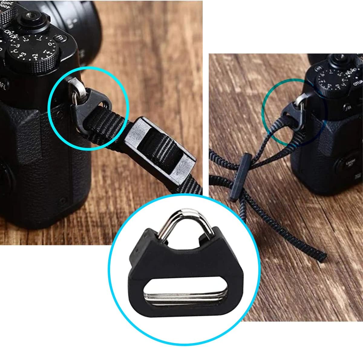 Camera Quick Release Strap Adjustable Quick Release Buckles for Nikon DSLR Camera Strap Quick Release QD Loops Clips