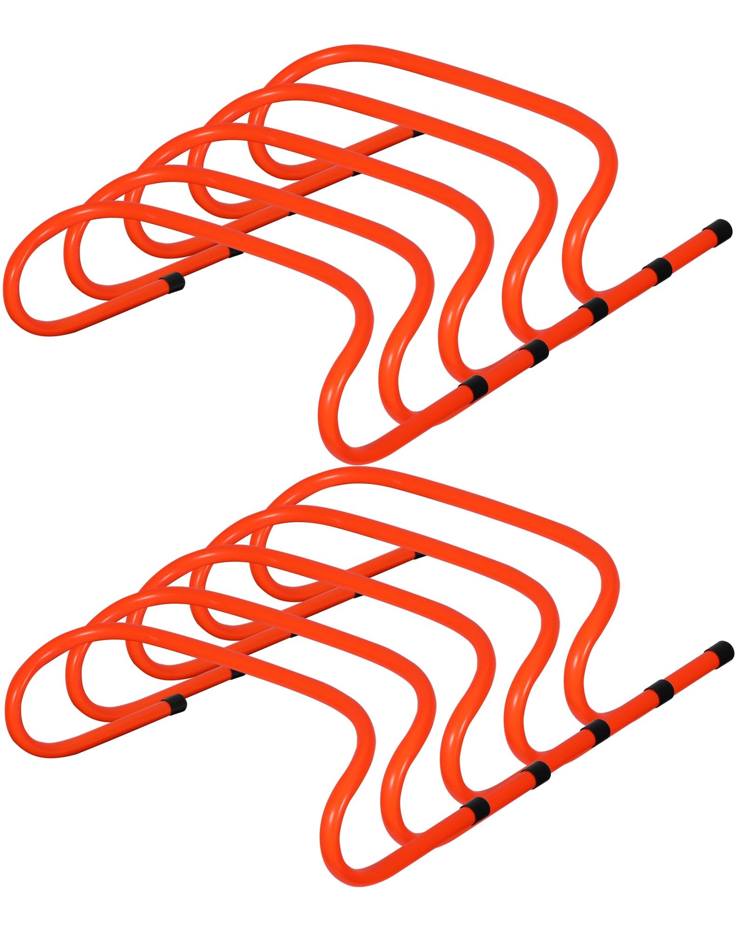 Lineslife 10 Pcs 6" Agility Training Hurdles,Speed Training Hurdles - Includes Agility Hurdles,Soccer Training Equipment for Youth Adults