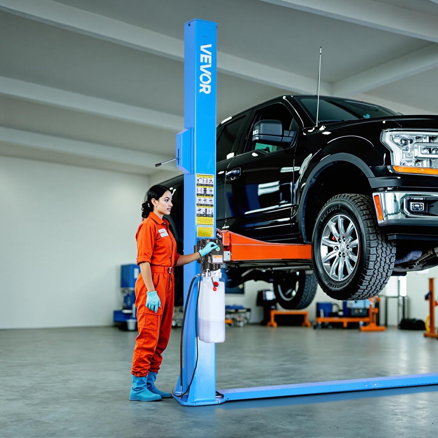VEVOR 2 Post Car Lift 12000Lbs Capacity, 2.95HP Powerful Motor Auto Hoist, 220V Two Post Lift for Sedan SUV Pickup Truck, 74.8 Inch Height Automotive Lift for Home Garage Repair Workshop