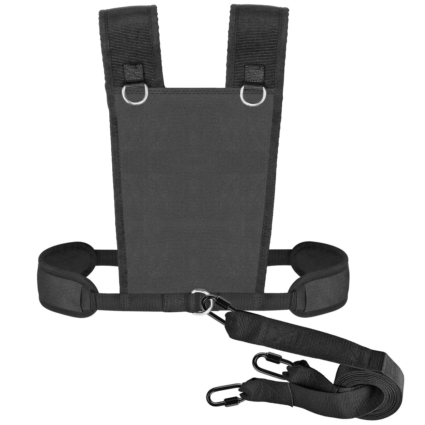 Dolibest Sled Harness for Fitness Resistance, Works with Tire, Sled and Parachute -Adjust Padded Shoulder Strap, Durable and Comfortable, Ideal for Running, Football Speed and Strength Training -Black