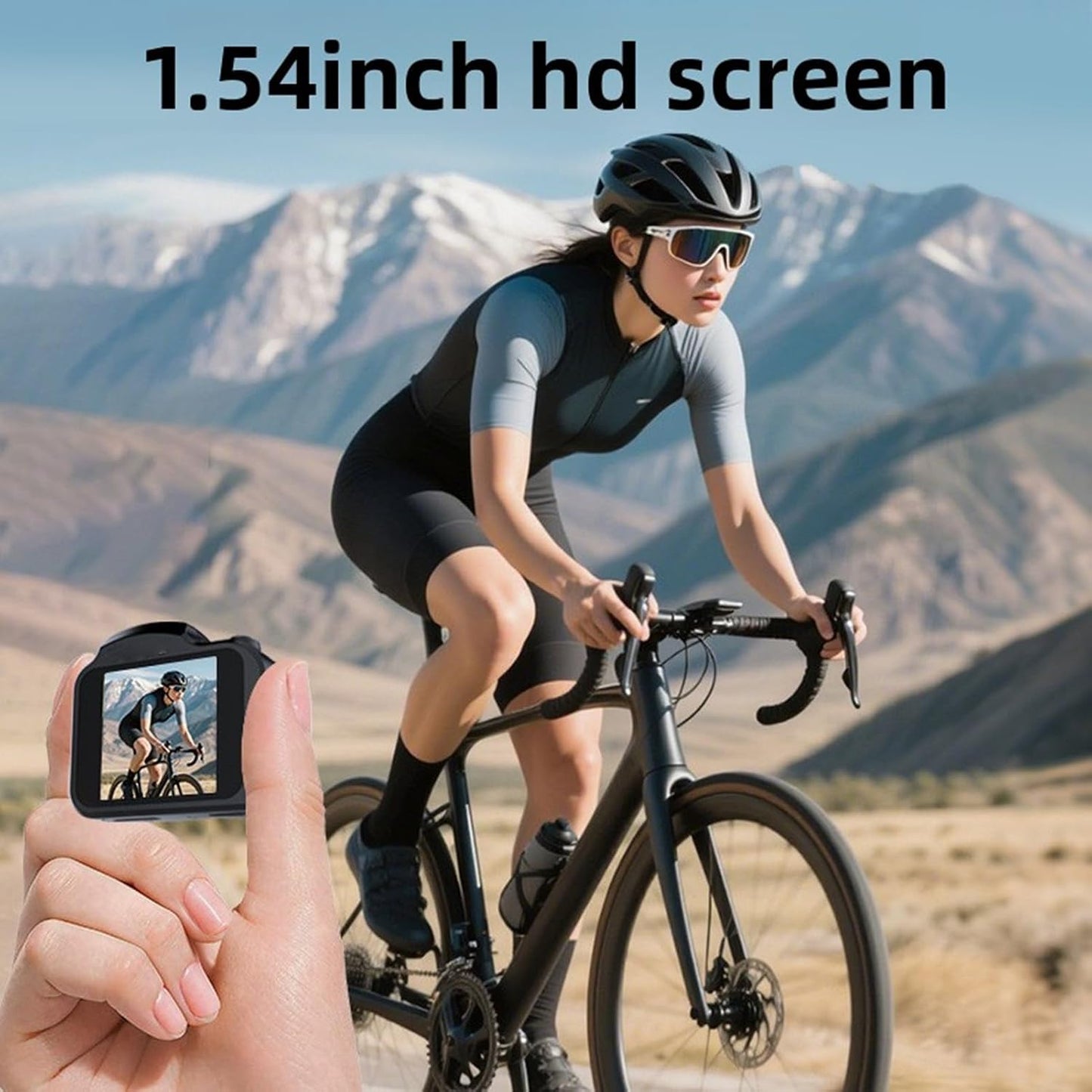 XUMIUZIY 4K 64MP 1.54 Inch 28 Keychain Camera, Retro Thumb Camera with Screen, Compact Small Digital with Filters Built