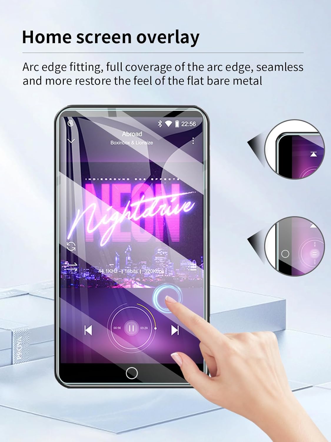 UYRUREL M303 MP3 4.0" 3 Pack. Screen Protector for Oilsky Pro Player IPS Touch Screen Android Player, High-definition