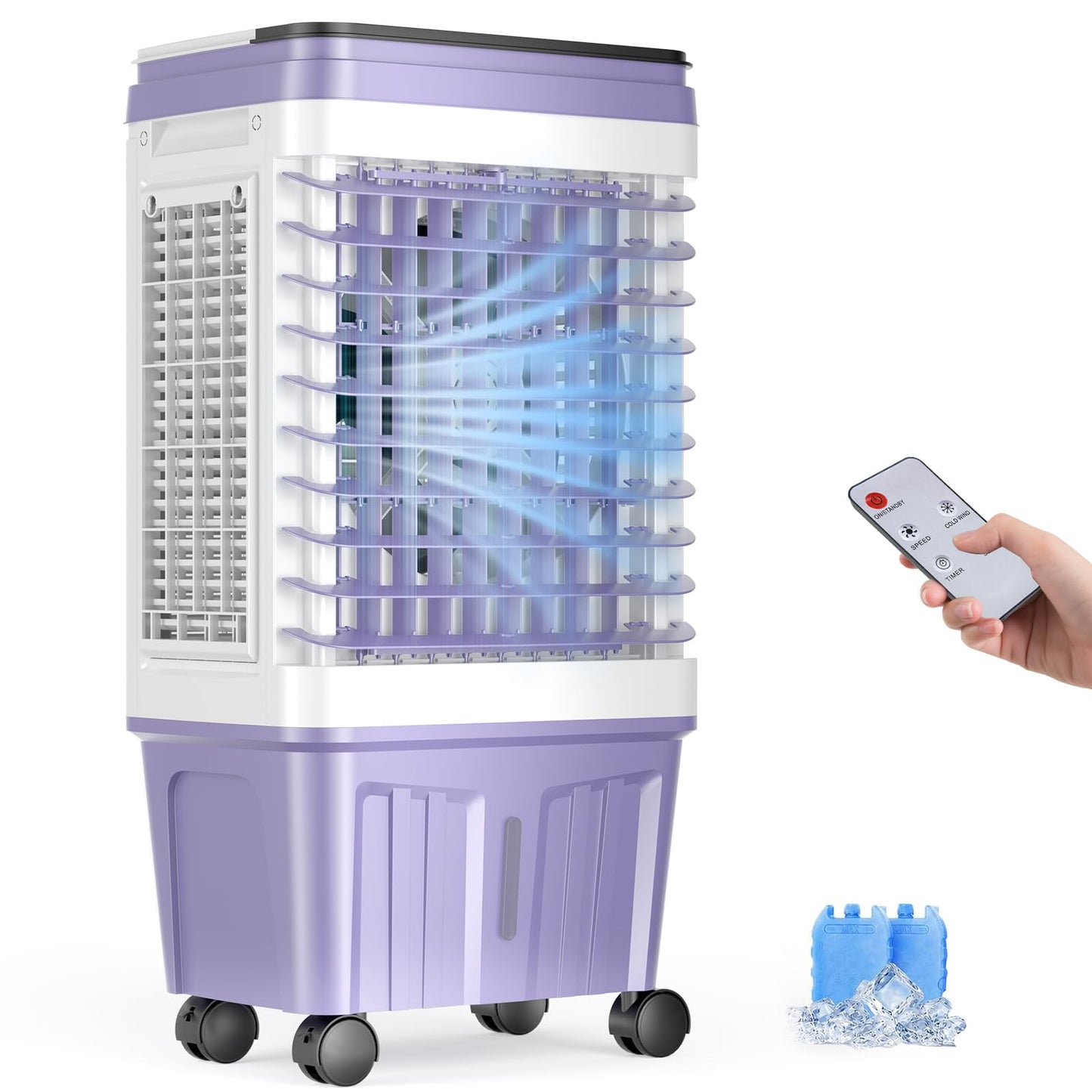 Portable Air Conditioners, 3000 CFM Swamp Cooler, Evaporative Air Cooler with 6.87 Gal Water Tank, 3 Speeds & 4 Modes, 120° Oscillation, 15H Timer Air Cooler for Home, Kitchen, Bedroom