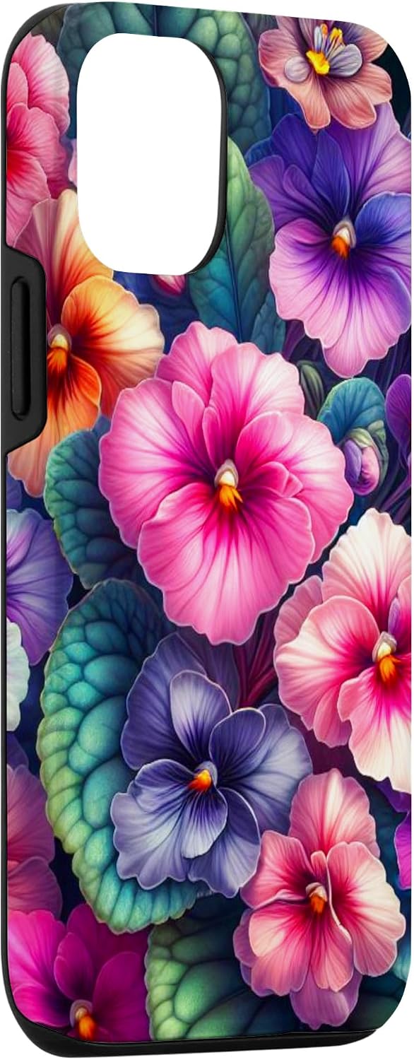 African Violet Flower Decor 13 iPhone African Violets House Plants Indoor Flower Garden Art Design Case