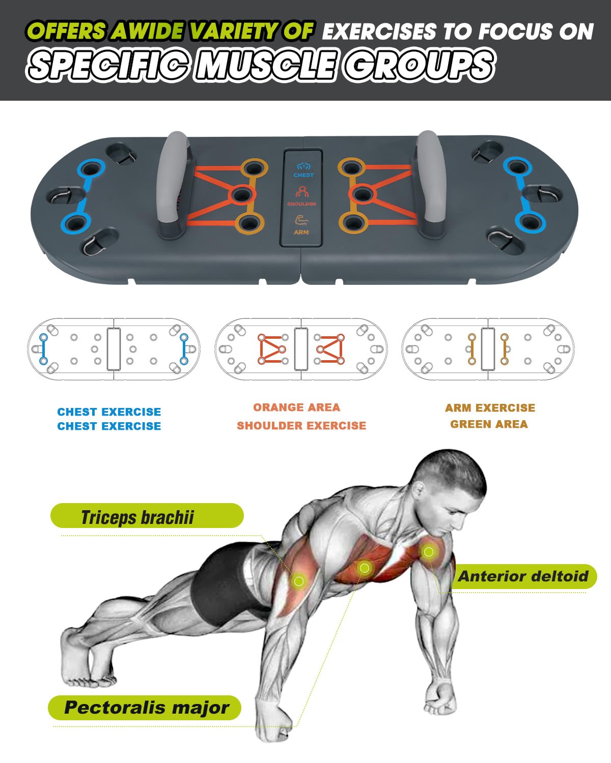 Hikeen Home Workout Equipment to Help Achieve Fitness Goals, 27-in-1 Portable Gym Exercise Equipment with Compact Push-Up Board, Resistance Bands, Ab Roller Wheel, and Pilates Bar, Master Your Workout