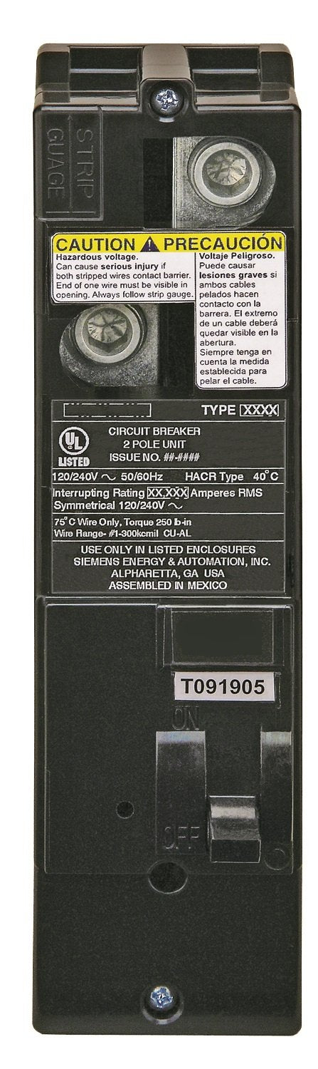 Siemens QS2200H QS Type 200-Amp Multi-Family Main Breaker, 22 KAIC Rated
