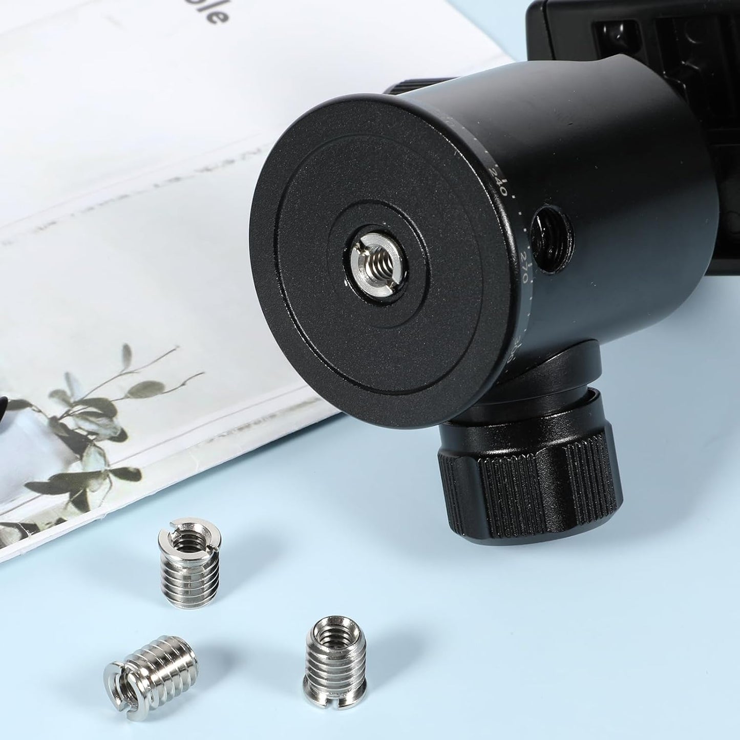 Zyghjort 4 1/4 3/8 1/4 3/8 12 Mm PCS to Adapter, Female to Male Adapter Tripod Thread Adapters Height Reducer Bushing