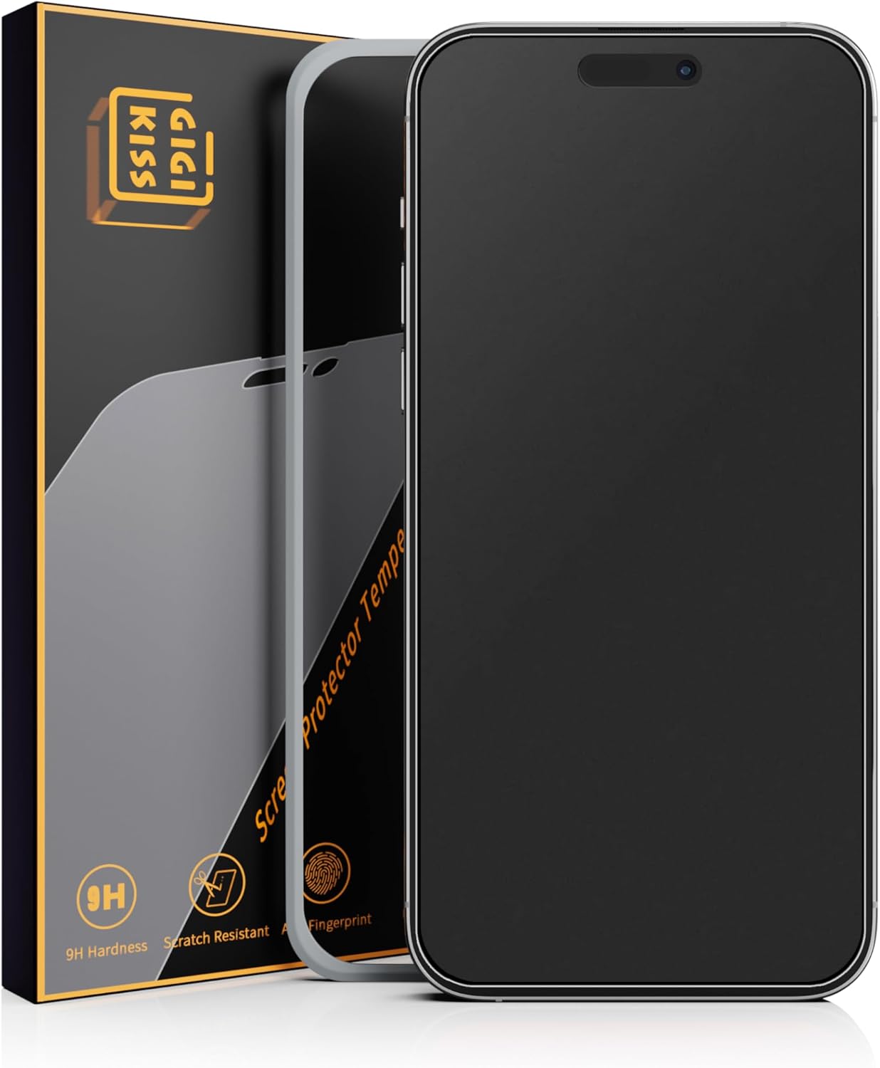 2 Pack 15-6.1 inch, GIGIKISS Matte Screen Protector for iPhone Anti-Fingerprint & Anti-Glare Screen Protector Tempered