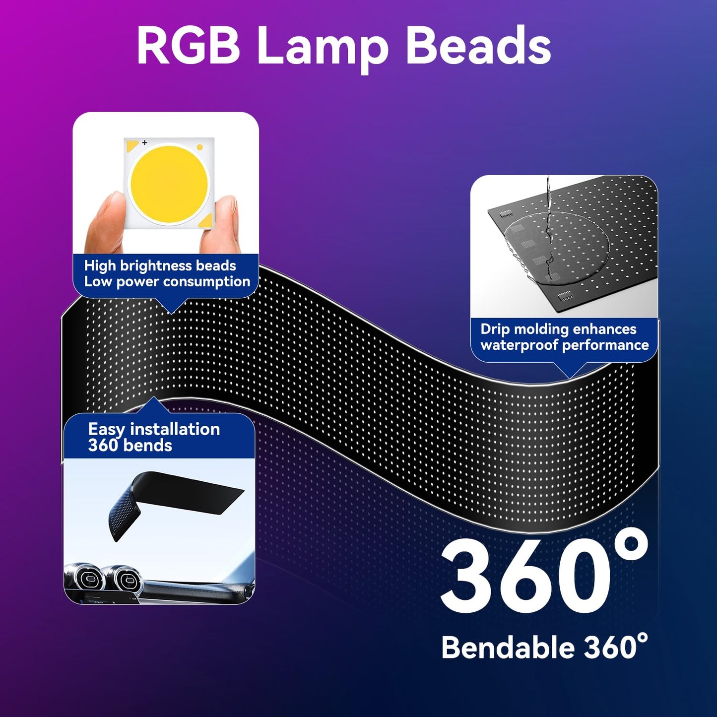 LED Sign - APP Control DIY Programmable Custom Sign Waterproof Flexible USB 5V 2A LED Open Sign Scrolling&Stationary Display for Window Ads,Parties Weddings Store Bar Hotel NEMGOME