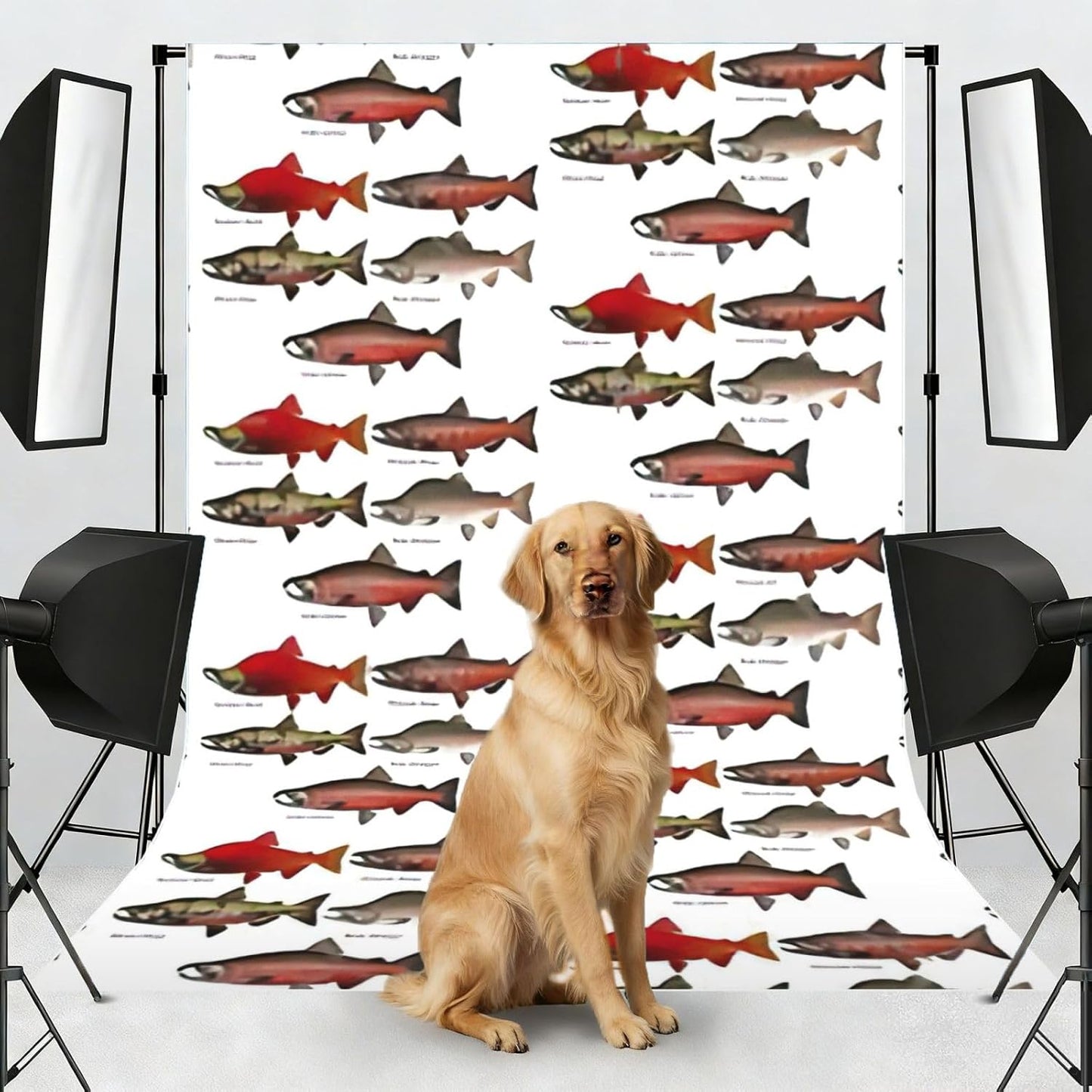 YQxwJL Salmon Print Studio Backdrop, Large Photo Backdrop for Professional Photography Studio and Events(No Stand)