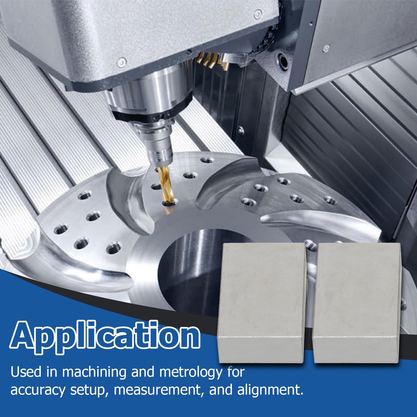 WFLNHB 1 x 2 x 3 Inch Blocks No Holes Matched Pair Hardened Steel Plain (1"x2"x3") 123 Set Accuracy Machinist Milling