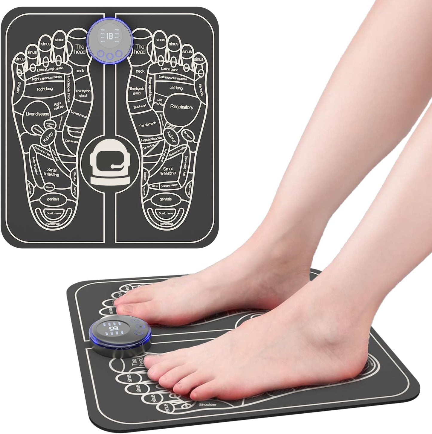 CWTUL Health Expert Electronic Stimulator and Powered Muscle Stimulation for Pain Relief, EMS Foot Massager-4