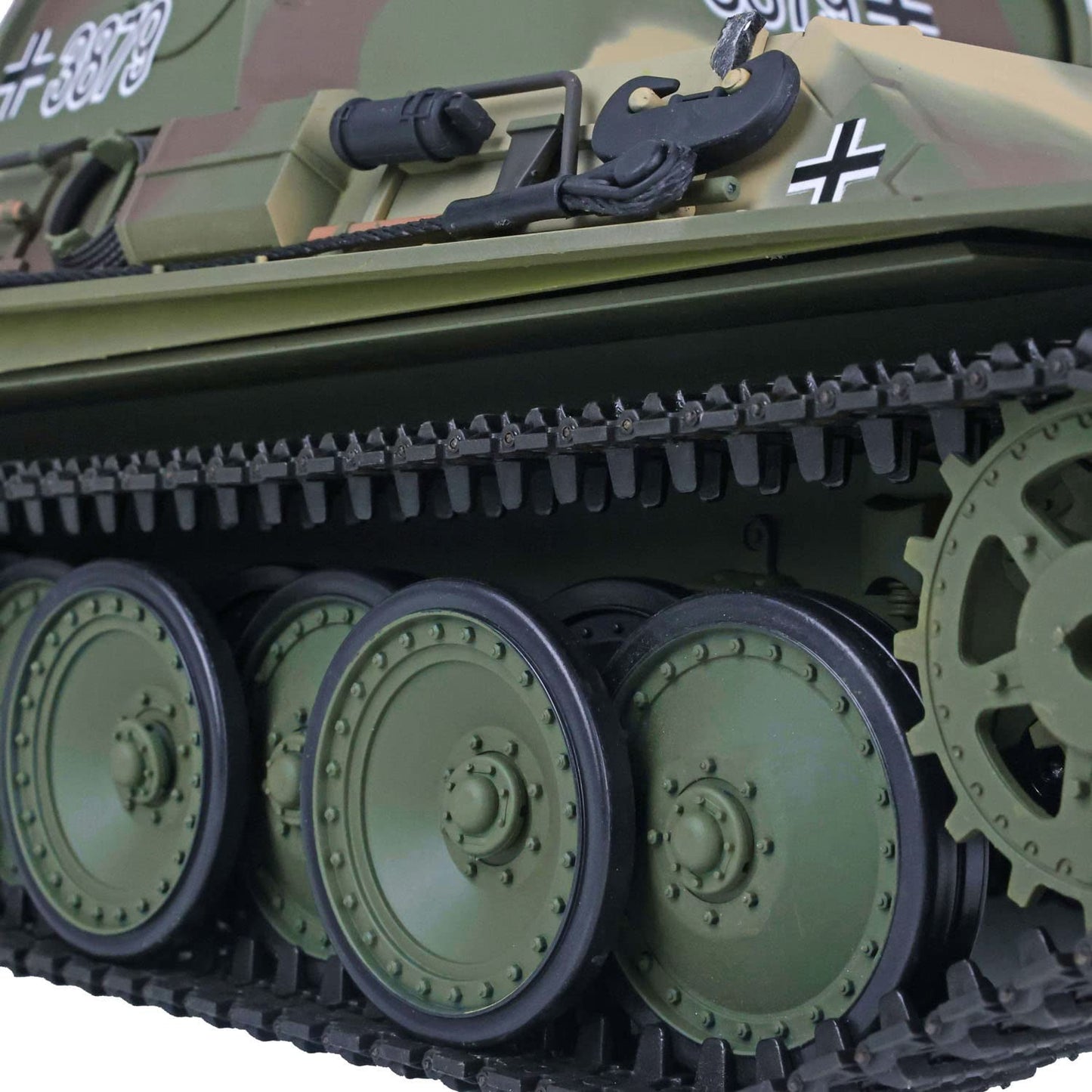 TOUCAN RC HOBBY US in Stock 2.4G Henglong 1/16 Scale 7.0 Plastic German Panther G RTR RC Tank Model 3879 (3879 Plastic Version) BB Airsoft that Shooting BB Bullets