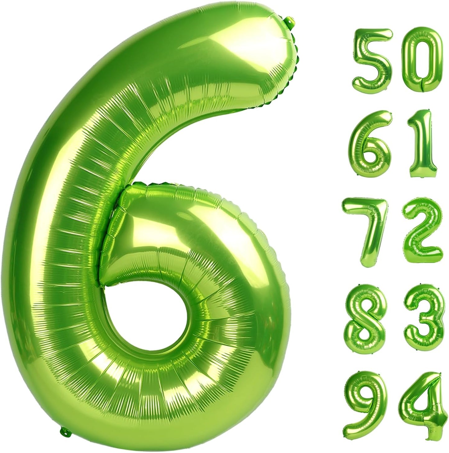 Number 6 Balloon - 40 Inch Light Green Birthday Decoration | Perfect for Party Supplies