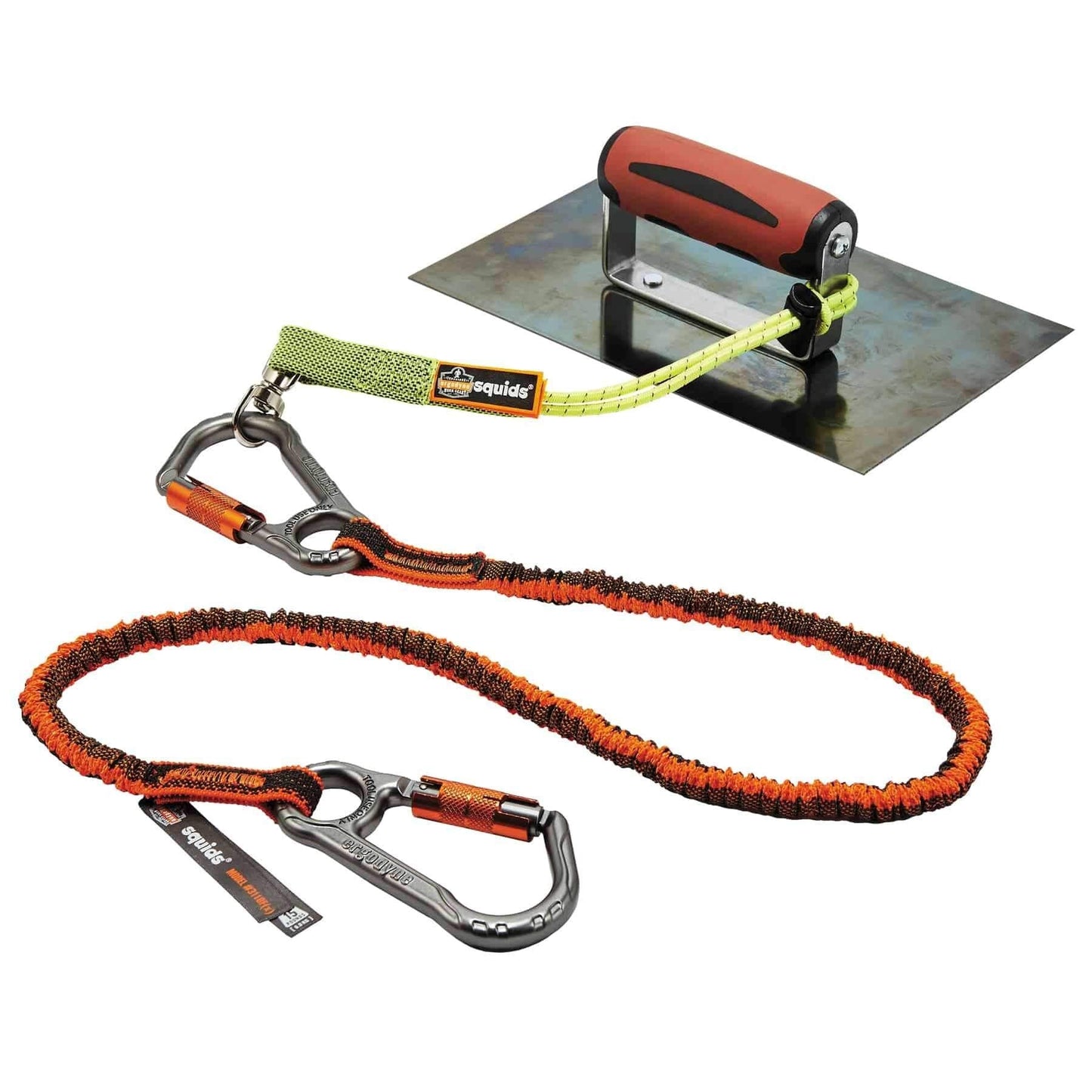 Tool Tethering Kit for Concrete Finisher, Includes Tool Lanyards and Attachments for Power Grinders and Trowels, Ergodyne Squids 3184
