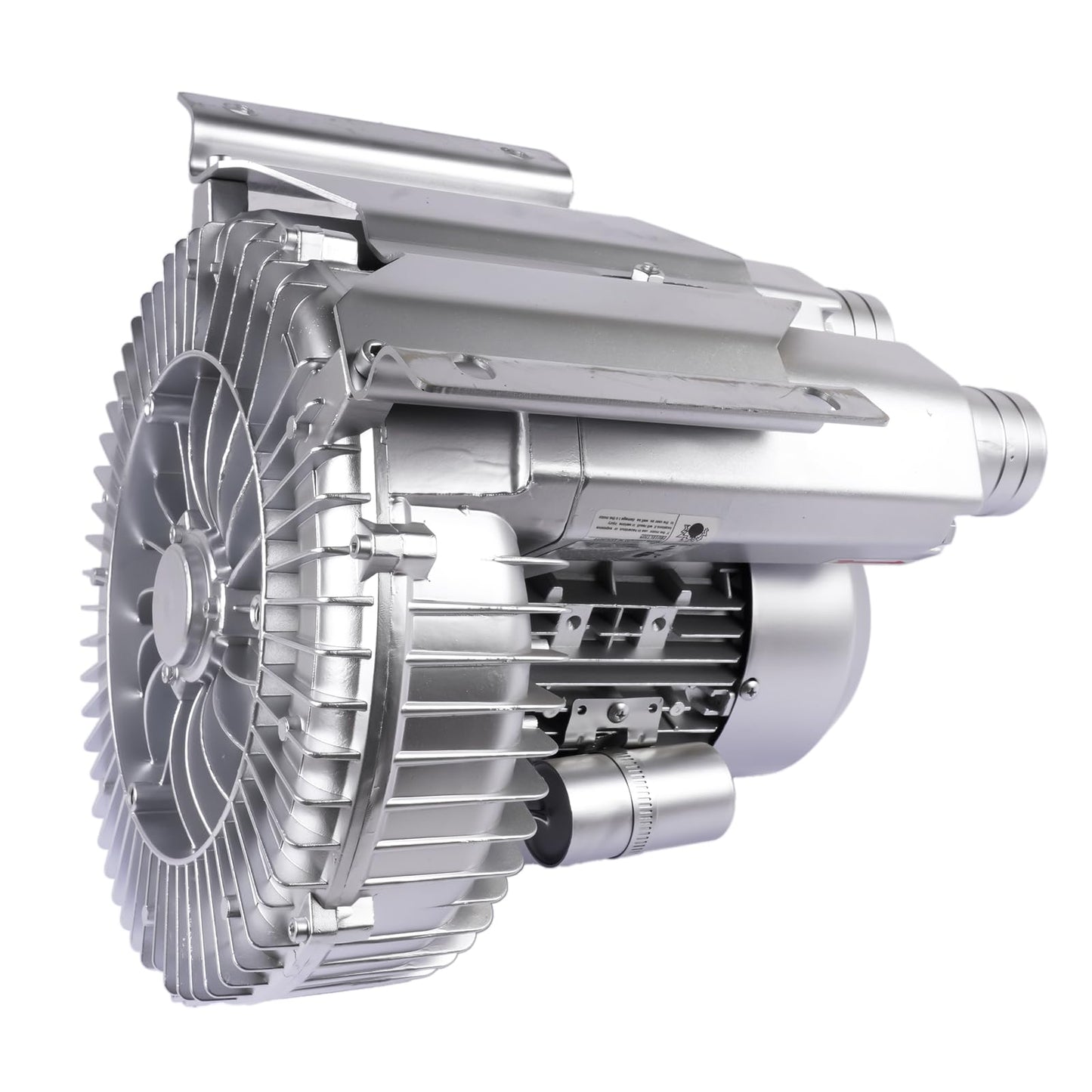 TEKKOAUTO Industrial Vacuum Pump for Factory Ventilation Dust Removal, 220V/380V AC Three Phases Regenerative Blower, 1.5KW, Maximum Rated Airflow 263m³/h (155CFM)