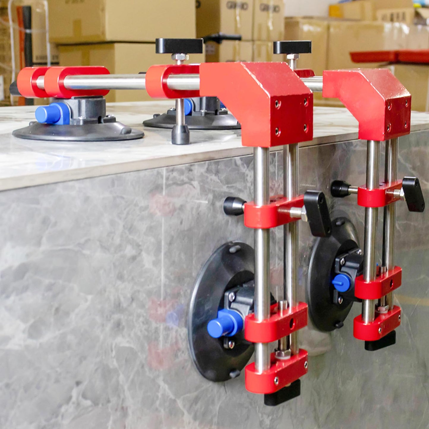 HIGHTOP 90 Degree Stone Seam Setter with 6Inch Suction Cup Seam Joining Leveling,Solid Countertop Installation Tool for Quartz slabs ，Granite, Stone, Marble,Tile Gap Regulator