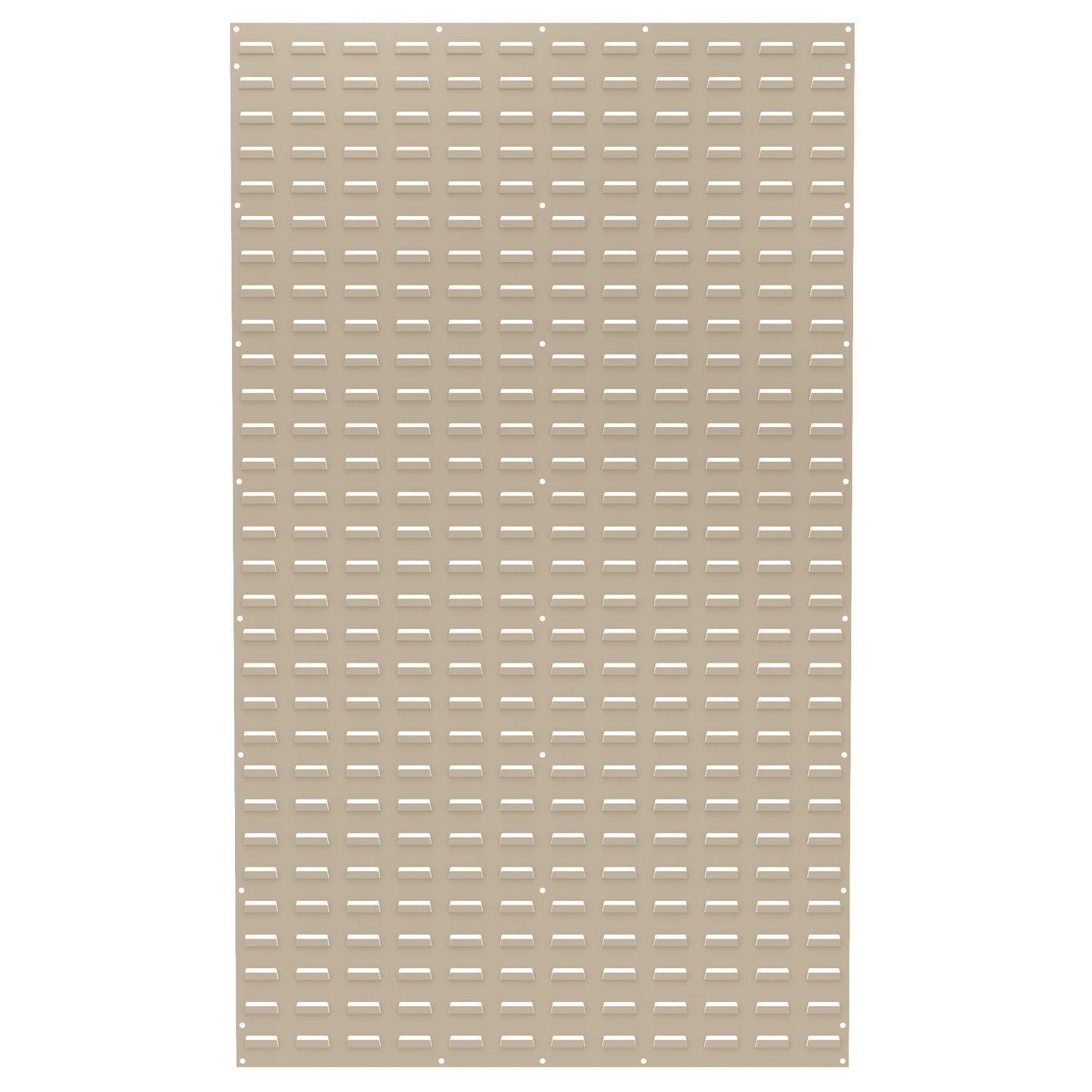 Akro-Mils 30161 Heavy Duty Wall Mount Garage Storage Steel Louvered Panel | Wall Storage Bin Hanging Organizer System for AkroBins, 36-Inch W x 61-Inch H, Beige, Single
