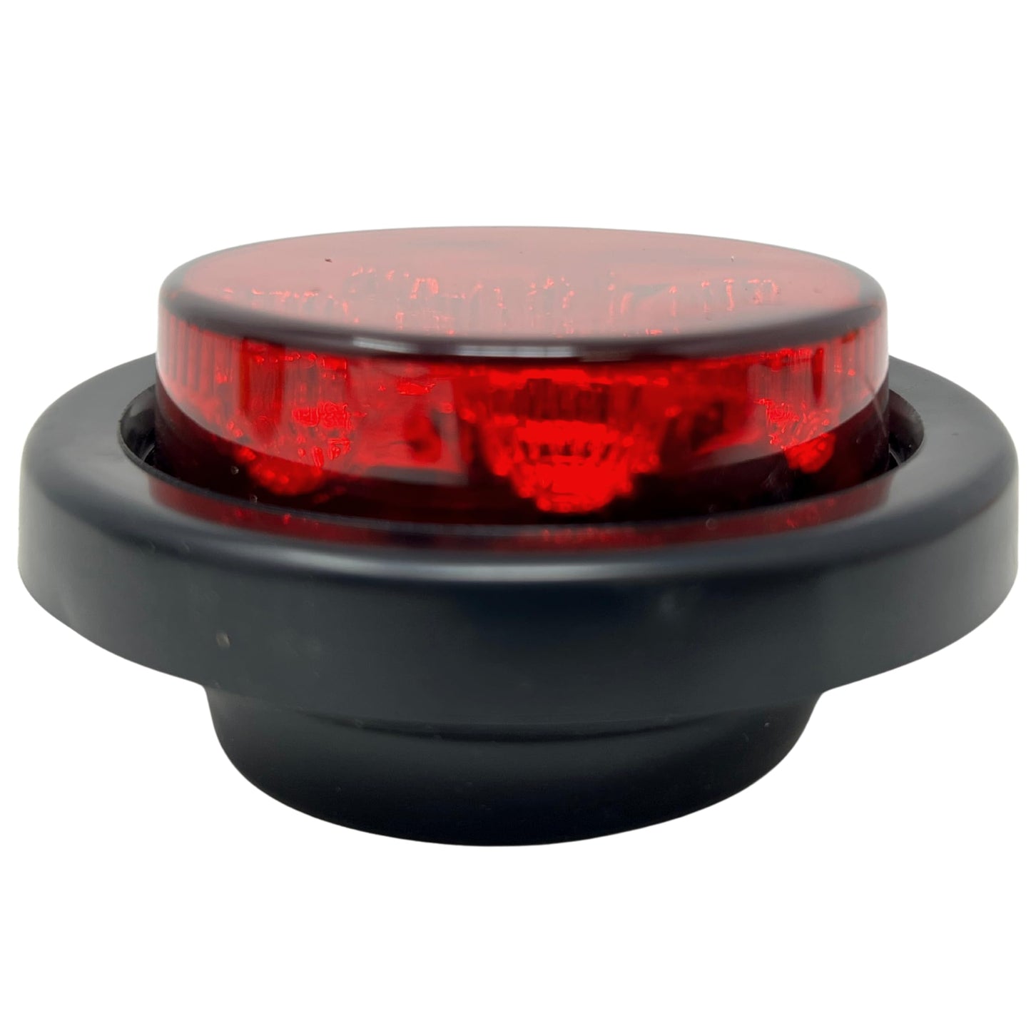 All Star Truck Parts Amber LED Clearance Side Marker Lights Kit, 2.5in Round, 6x Red, Model ASA2513, Waterproof, 12V