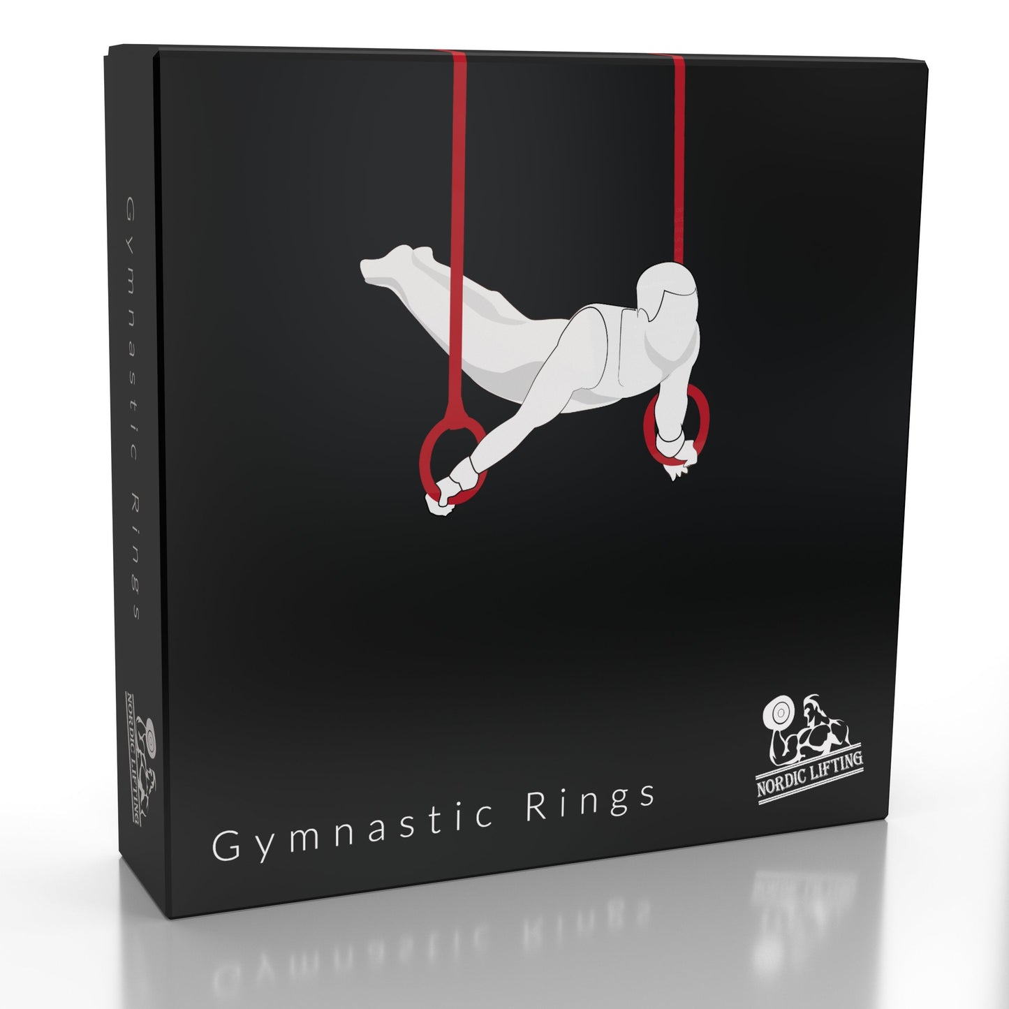 Nordic Lifting Gymnastic Rings with Straps – Heavy Duty Rings for Crossfit, Gymnastics, and Strength Training – Olympic Home Gym Equipment