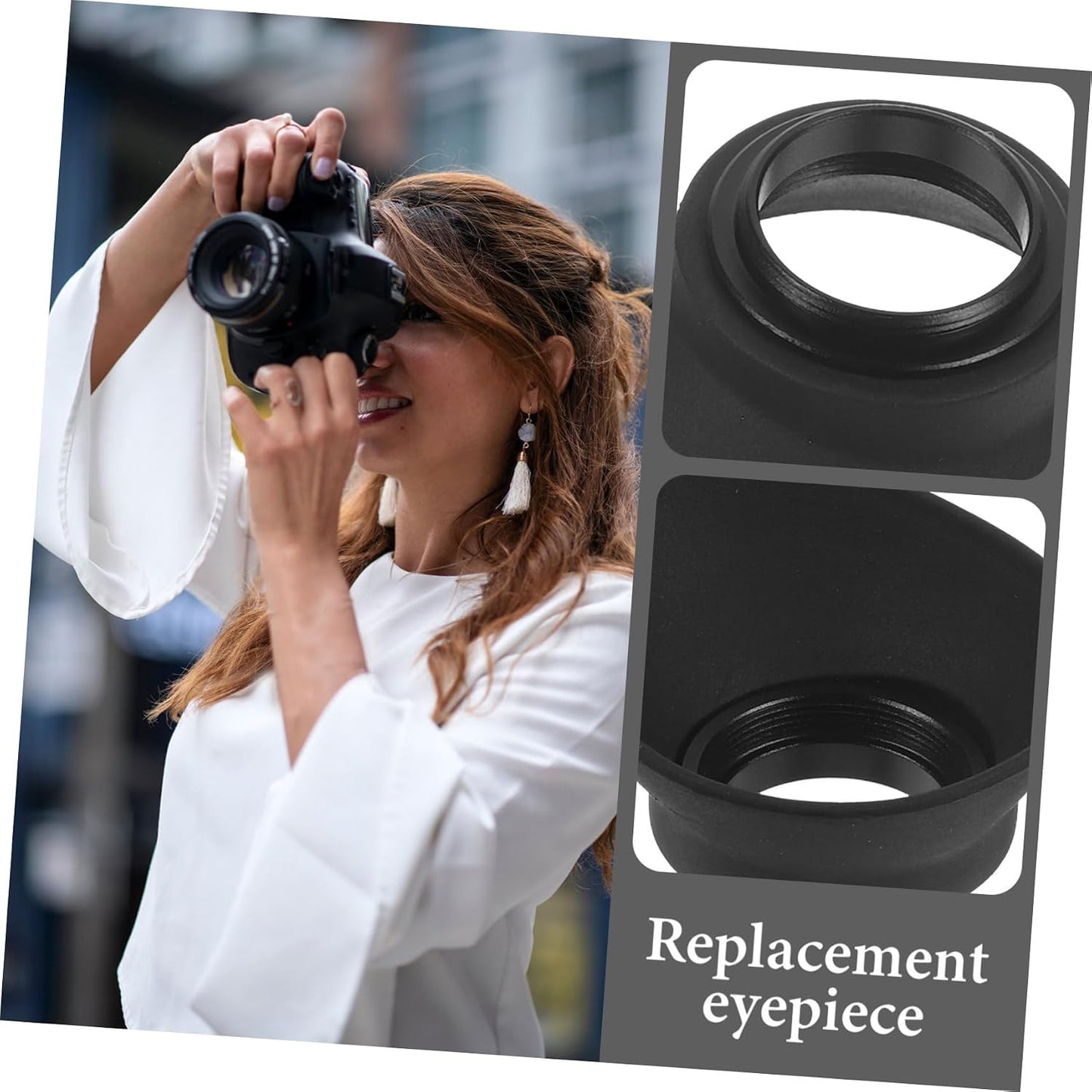 F5 F6 D4 22mm NUOBESTY Camera Eye Mask Rubber Eye Cup for Viewfinder Part Comfortable Eye Shade