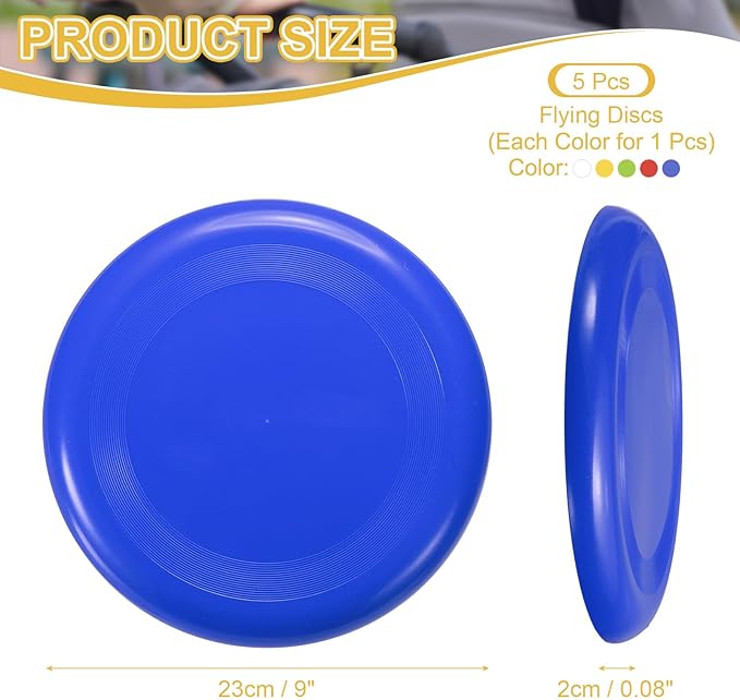 PATIKIL Flying Disc, Plastic Flying Disk Flyer for Outdoor Sports Training Playing Lawn Game