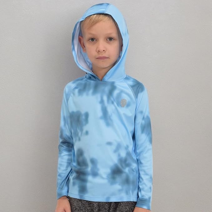 Hoodies for Boys Outdoor Recreation Shirts - Youth Athletic Tops Sun Protection UPF 50+