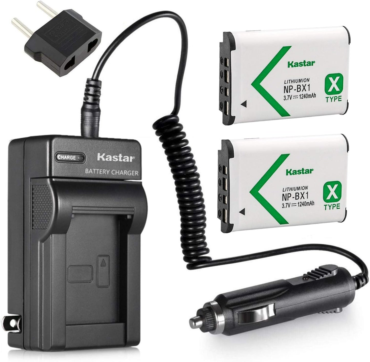 Kastar (2-Pack) HDR-CX240 HDR-CX405 HDR-CX440 HDR-PJ240 HDR-PJ270 HDR-PJ405 HDR-PJ410 HDR-PJ440 NP-BX1 Battery
