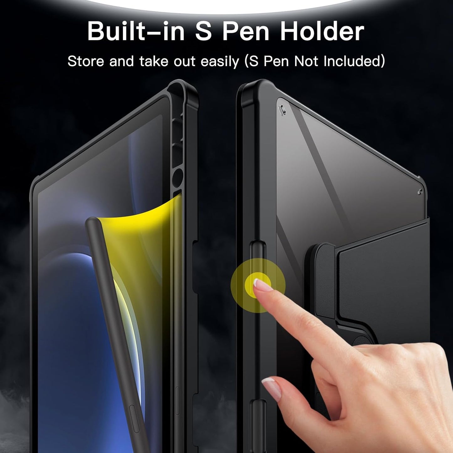 JETech S10 S10 S9 10.9-Inch S9 11-Inch 360 Rotating Case for Samsung Galaxy Tab Lite / FE / FE / with S Pen Holder