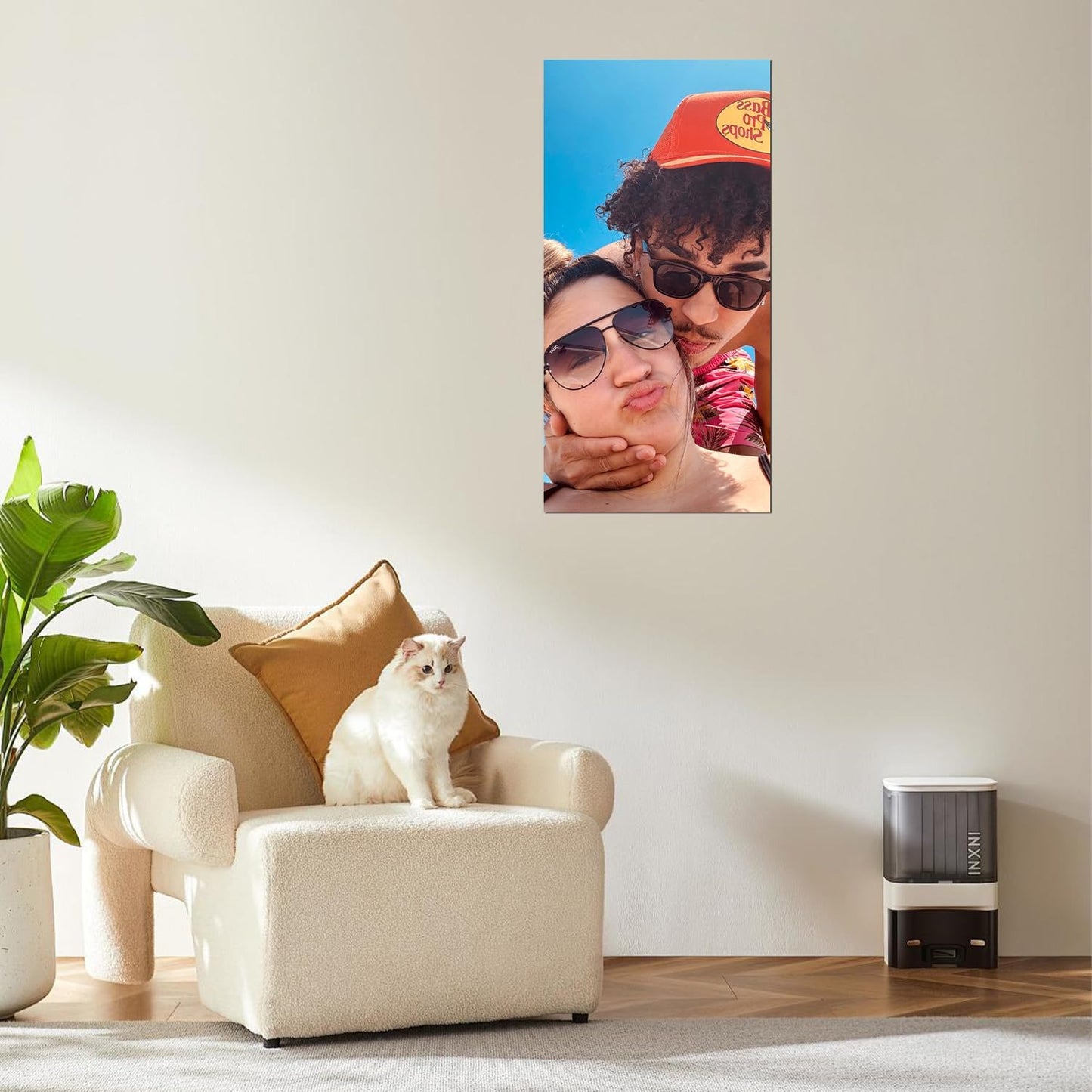 ZXDZSM Personalized Canvas Poster - Custom Photo Wall Art Print, Unframed, 20” x 40”