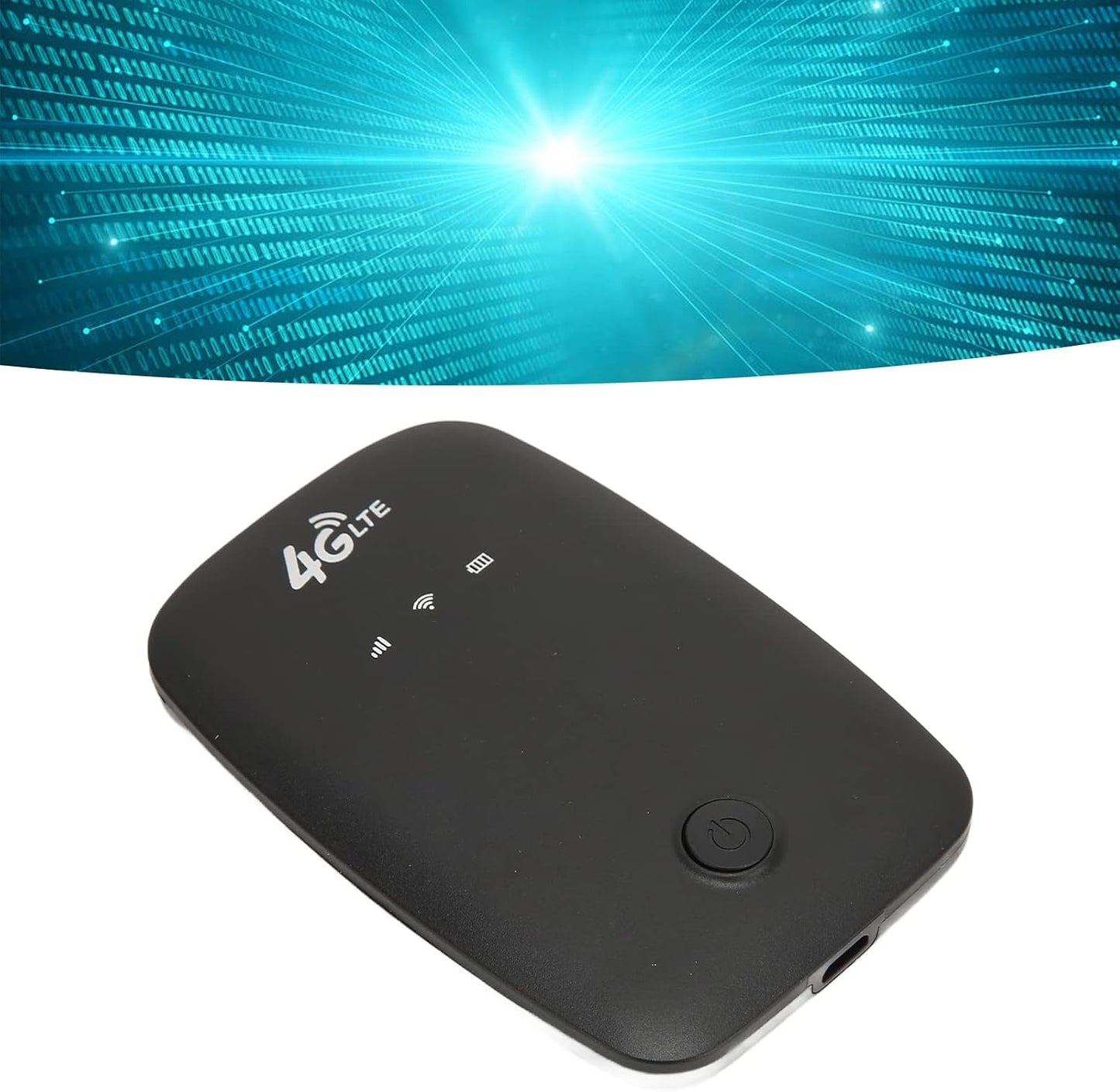 ciciglow 4G 140 Countries Mobile Hotspot Router, Portable Router with SIM Card Slot, Pocket Device with LED Display