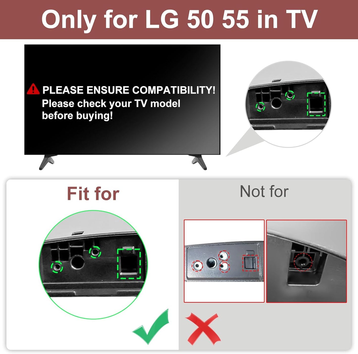 Maozhren 50 55 Inch 50UQ/55UQ 50UQ8100 50UQ81006LB 50UQ7070 50UQ7070ZUE 55UQ7590 55UQ7590PUB MAM643660 Series TV Stand