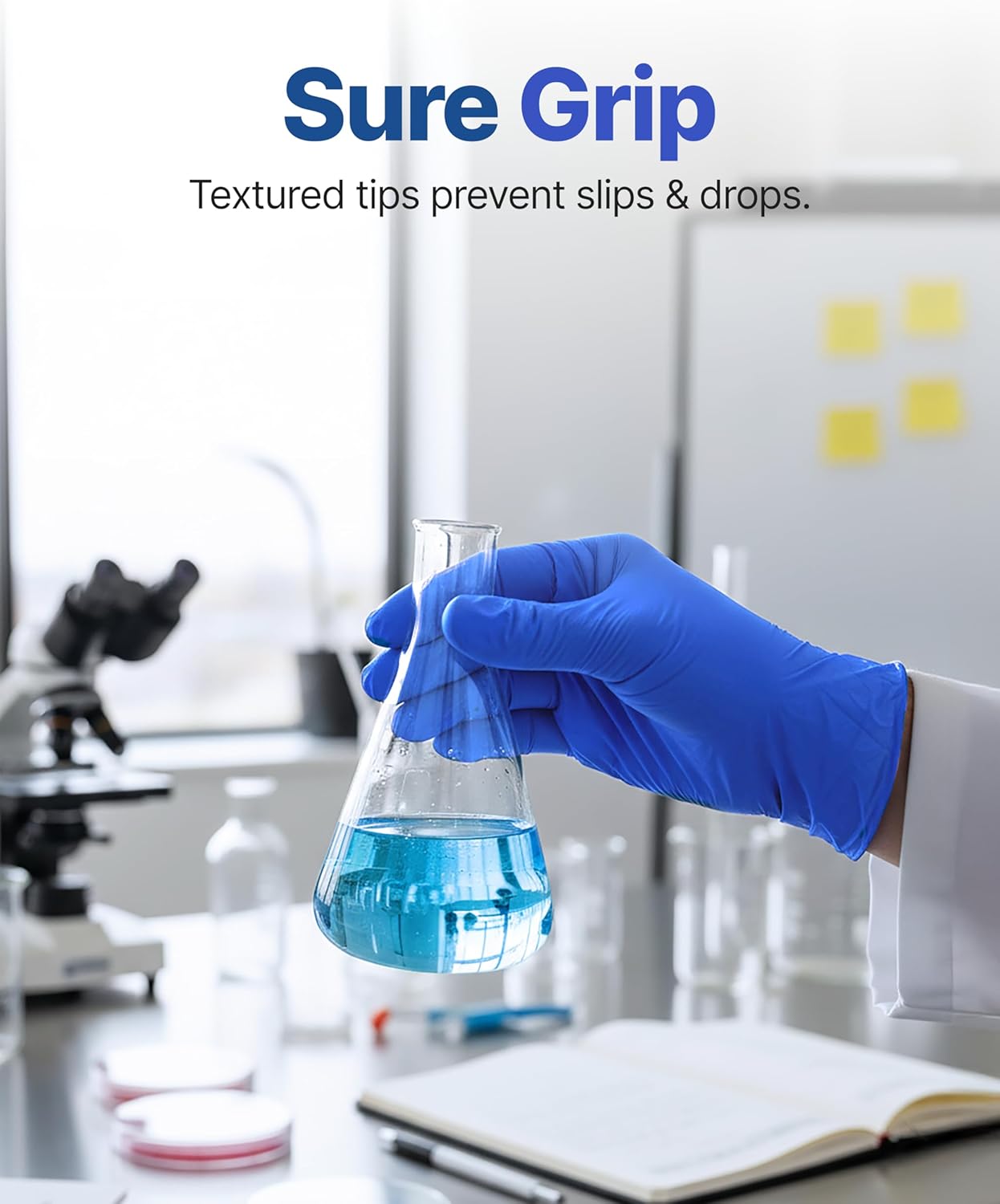 Schneider Nitrile Exam Gloves - Dark Blue Disposable, Latex-Free & Powder-Free | Food Safe for Cooking & Household Use